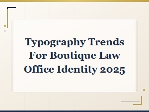 Typography Trends for Boutique Law Office Identity 2025